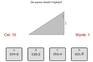 Triangle Math Game